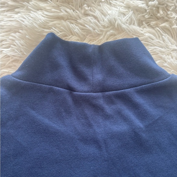 Croft & Barrow Navy Classic Mock Neck Long Sleeve Top XXL Cotton - Picture 9 of 9